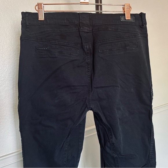 Blank NYC Black Zipper Moto Skinny Pants Women’s 30 - Picture 3 of 7